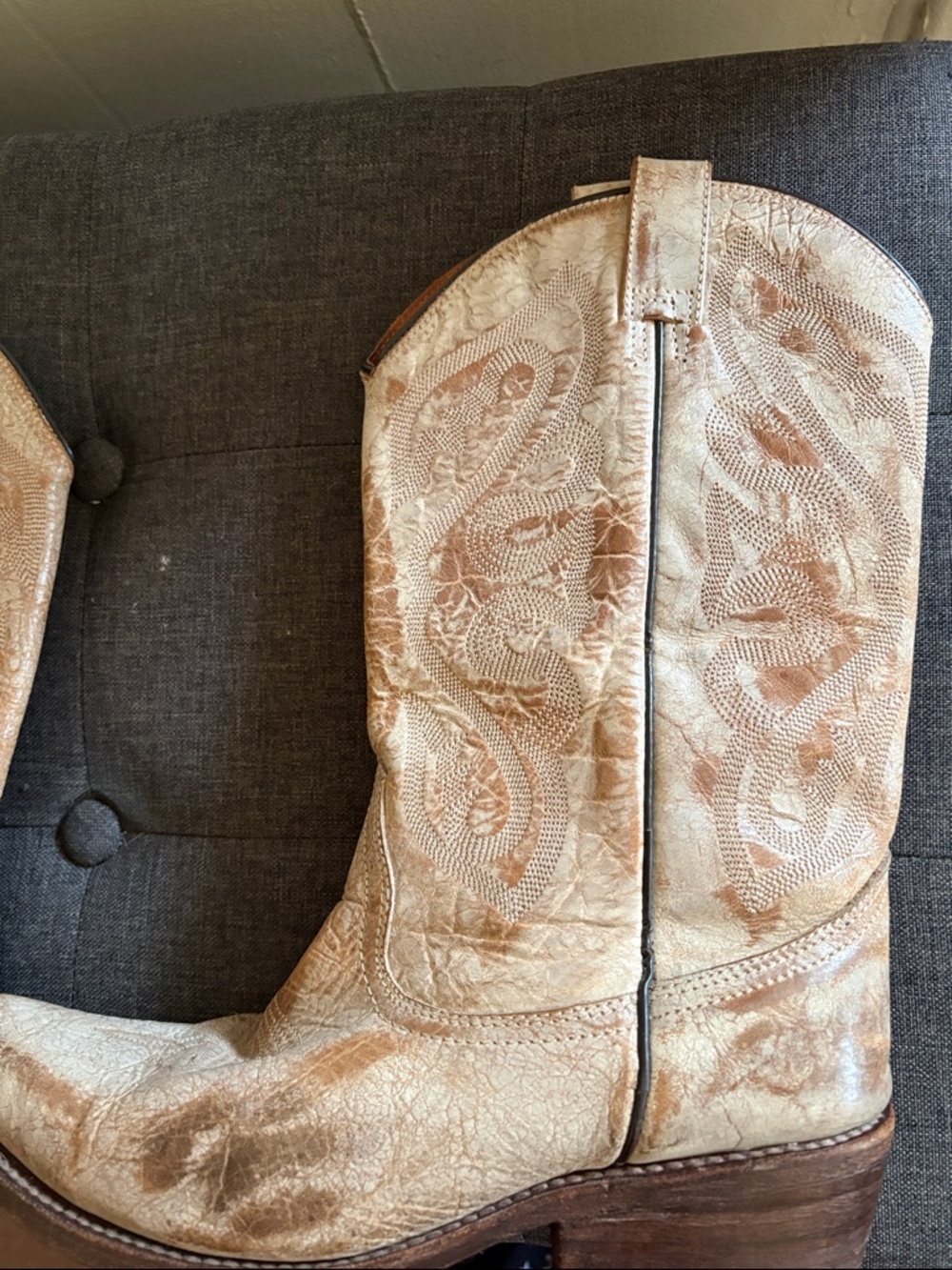 Oak tree Women's all leather Cowboy Boots - Picture 4 of 8